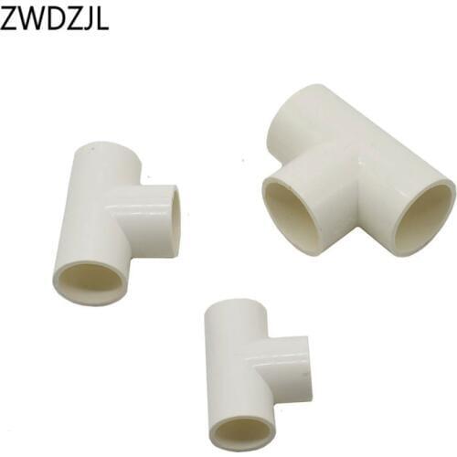 DN15 DN20 DN25 PVC Pipe Connectors tee 1/2" 3/4" 1" water splitter Water supply pipe fittings 1pcs