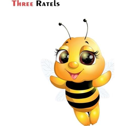 Three Ratels A510 Baby Little Flying Bee Funny PVC Waterproof Car Stickers JDM Decals