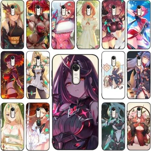YNDFCNB Xenoblade Chronicles 2 Phone Case for Redmi 5 6 7 8 9 A 5plus K20 4X 6 cover