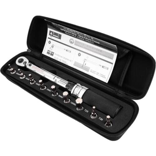 1/4inch 1-25NM Click Adjustable Torque Wrench Bicycle Repair tools kit set tool bike repair spanner hand tool set