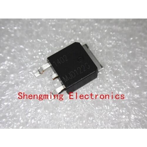 10pcs MJD122G MJD122 TIP122 TO-252 Darlington transistor