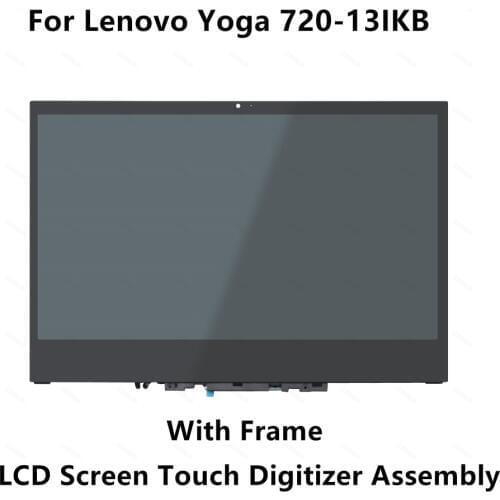 13.3'' for Lenovo Yoga 720-13IKB 81C3 LP133WF4-SPB1 LCD Screen Display Touch Digitizer Glass Panel Assembly with Bezel 1920x1080