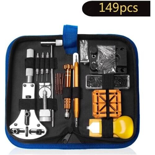 149pcs/set High Quality Watch Tools Watch Case Opener Link Pin Remover Repair Tools Kit Watchmaker Tools Kit Parts with Bag