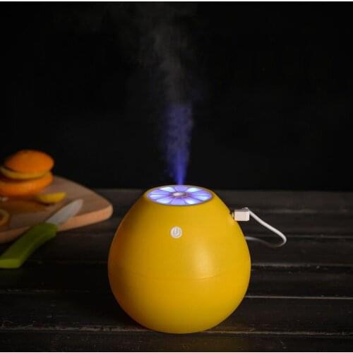 400ML Ultrasonic Air Humidifier Fruit Romantic Soft Light USB Essential Oil Diffuser Car Purifier Aroma Anion Mist Maker JS-04