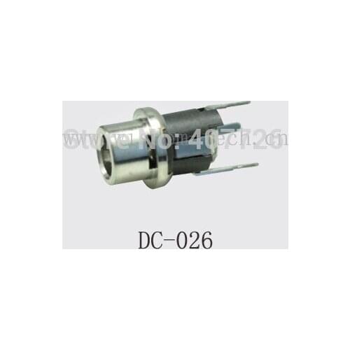 5PCS DC026 DC power socket/DC jack connector 3feet DIP (insert circuit board) Pin 2.0