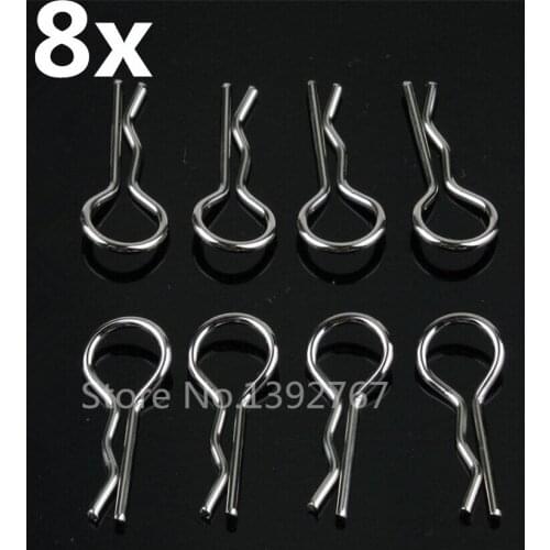 8pcs/set Set 02053 Body Clip Bolt Body Clips HSP Spare Parts for 1/10 1/16 1/18 RC Model Car Redcat Himoto HPI model