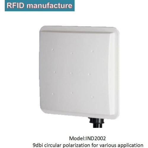 9dbi gain long range Circular Polarization UHF RFID antenna for middle range UHF RFID reader in parking access/people attendance