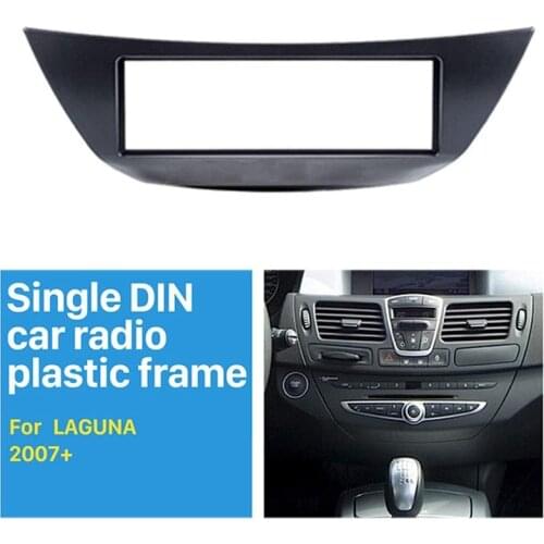 1 Din Car Radio Facia for Renault Laguna III 2007 DVD Stereo CD Panel Dash Kit Trim Fascia Dashboard Frame Black