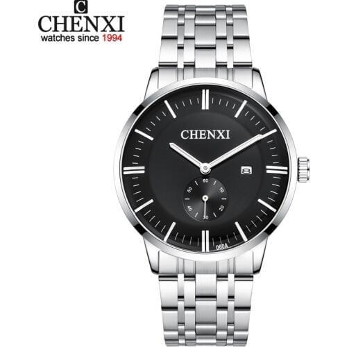 Famous Brand Luxury Mens Watches Men Wristwatches Stainless Steel Strap Business Dress Quartz Watch Reloj Hombre Time Clock Men