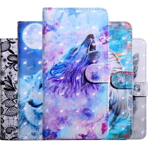 For OnePlus 7 Pro Phone Case 3D Painting PU Leather Wallet Flip Case For OnePlus 7T / 7T Pro Cover Case