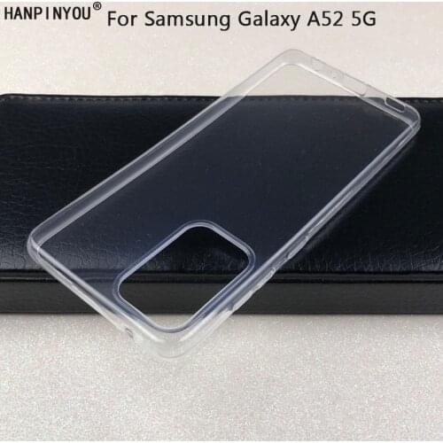 For Samsung Galaxy A52 A 52 5G 6.5" Ultra Thin Soft TPU Silicon Gel Transparent Camera Protect Case Back Cover