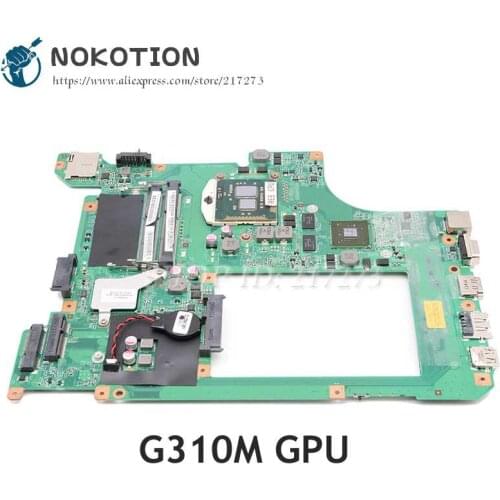 NOKOTION For Lenovo B560 Motherboard 48.4JW06.011 10203-1 LA56 MB HM55 G 310M graphics Free CPU