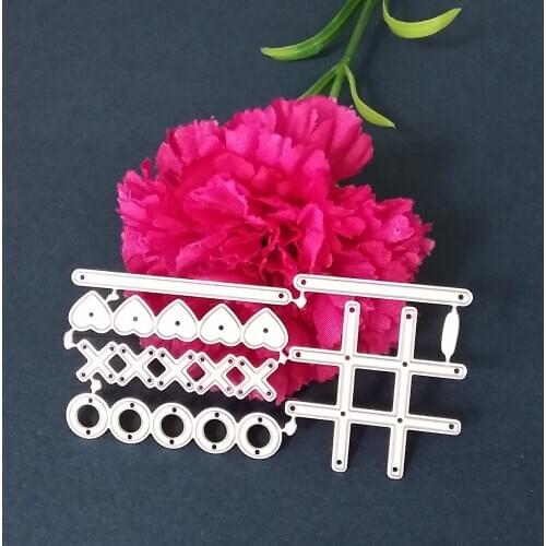 Metal Cutting Dies Cut Dies Love Heart Cross Stencils For DIY Scrapbooking Photo Album Embossing Decorative Craft