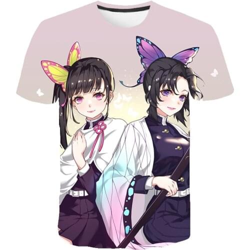 Fashionable Boy Demon Killer Print T-shirt Summer 2021 Anime Best 3D Cartoon T-shirt