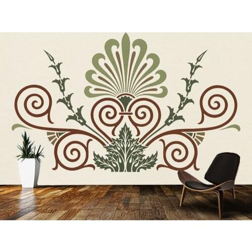 Papel de parede Ancient greece abstract pattern retro 3d wallpaper mural,living room tv wall bedroom home decoration