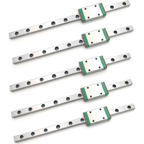 5Set 7mm Linear Guide Miniature Rail MGN7 150mm Linear Rail and MGN7H Miniature Rail Slider