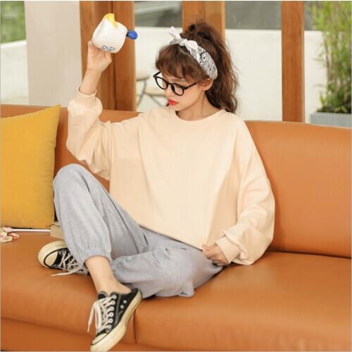 Foply Knitted Cotton Couples Long-Sleeved Pajamas Plaid Autumn and Winter Womens Leisure Tops Mens Suit Pajama Set Women