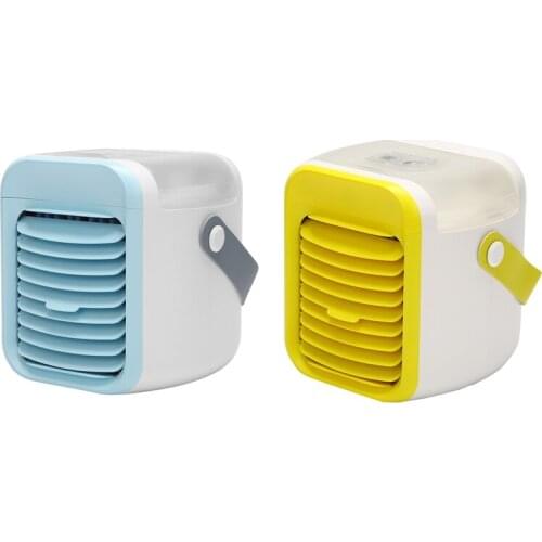 Portable Air Conditioner,USB Rechargeable Evaporative Air Conditioner Evaporative Cooler With 3 Speeds 7 Colors