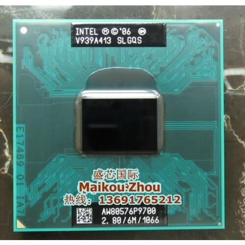 Intel Core 2 Duo P9700 p9700 SLGQS 2.8Ghz 6M 1066MHz Socket Mobile CPU Processor in stock can work