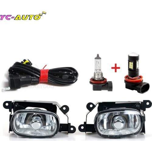 Car Front Bumper Fog Car Lights Car light Fog Lamp For Mitsubishi Outlander 2004 2005 2006 headlight fog lamps With 9006 Bulbs
