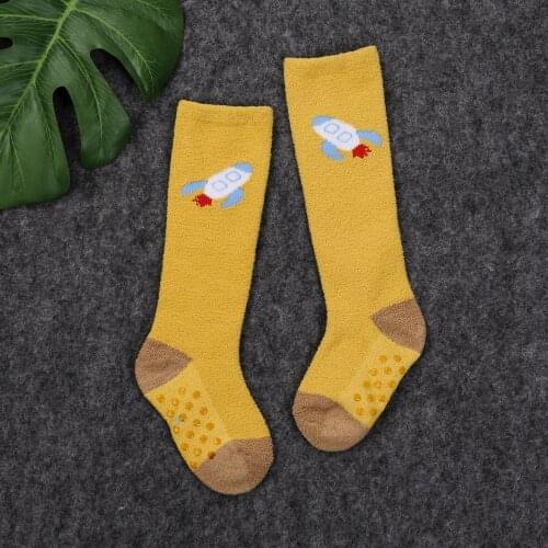 New Warm Cartoon Baby Socks Thick Newborn Baby Girl Boy Winter Socks Kids Children Toddler Infant Knee High Long Socks