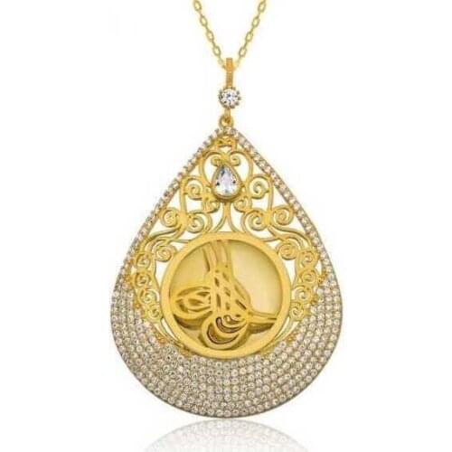 Tevuli 925 Sterling Silver Tuğra Lady Necklace