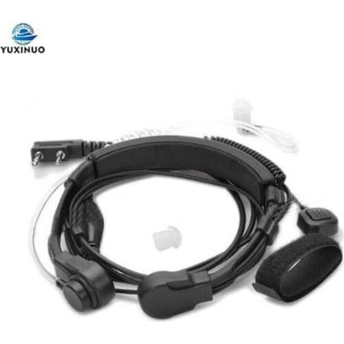 Extendable Throat Microphone Air Tube Earpiece Walkie-talkie Laryngophone Headset For Kenwood TYT Baofeng UV5R UV-5R 5RE Bf-888S