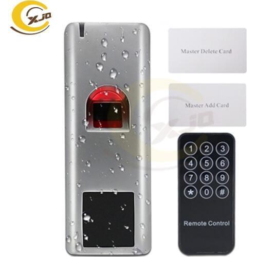 XJQ IP66 Waterproof Fingerprint Standalone Access Control 1000 Users Metal Case Biometric Fingerprint Door Access Control System