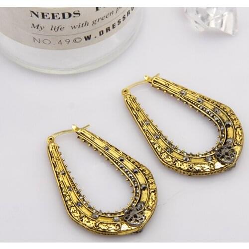 Western antique 2021 fashion new retro earrings female jewelry