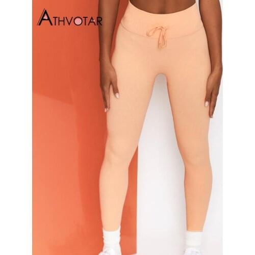 ATHVOTAR High Waist Leggings Women Push Up Gym Running Fitness Legging Workout Sport Elastic Band Elasticity Leggings Women