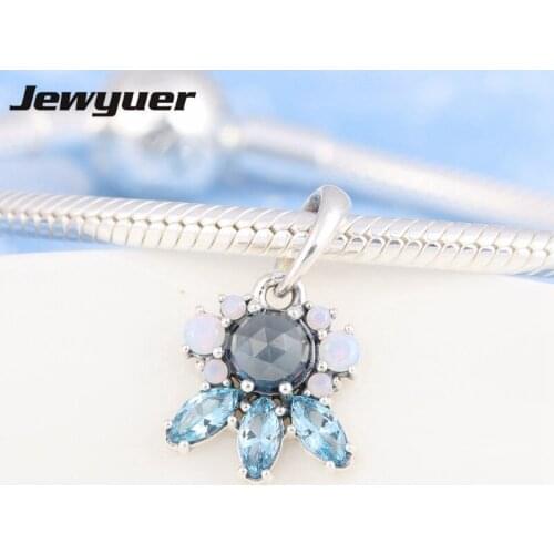 Winter collection Multi-Colored stone charms 925 sterling silver fit necklace bracelet diy Christmas gift jewelry DA191