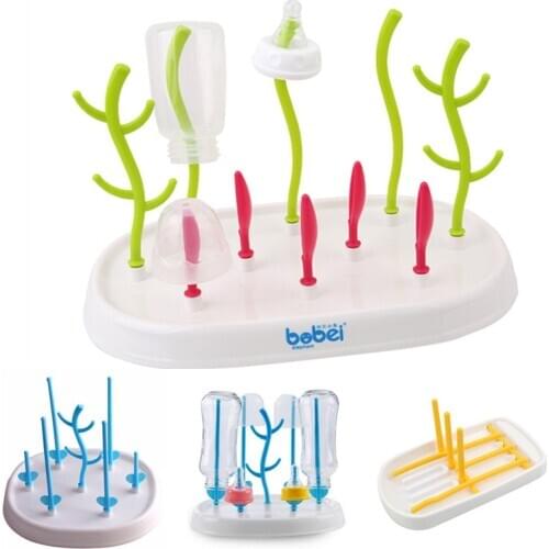 2 Style Baby Bottle Drying Rack Baby Feeding Bottles Cleaning Drying Rack Storage Nipple Shelf Baby Pacifier Feeding Cup Holder