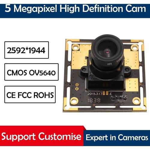 5MP CMOS OV5640 MJPEG &YUY2 HD Free Driver Mini Webcam USB camera module for ATm ,POS Security