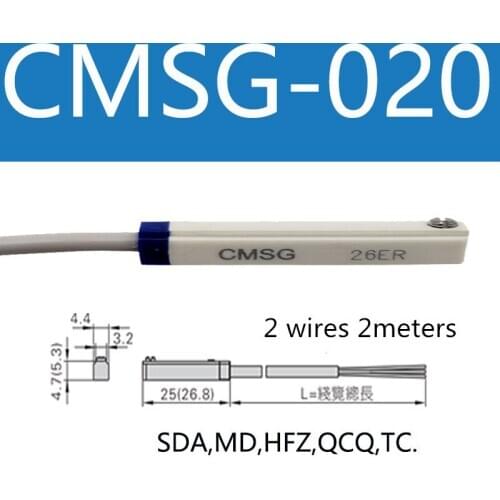 Airtac Magnetic Magnet Swtich Reed Sensor Cylinder Accessories CMSG CMSH CMSJ CMSE-020 DMSG H J-E2W
