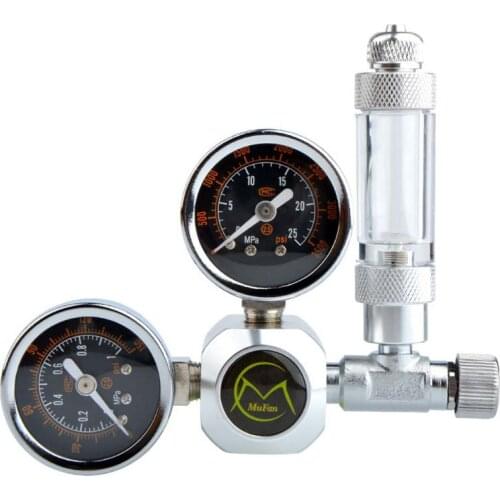 Aquarium CO2 Pressure Regulator 220V Electromagnetic Pressure Gauge System Regulator Automatic Electric Switch Pressure Reducer