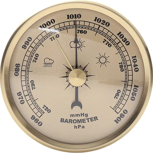 Barometer Atmospheric Pressure Counter Fishing Barometer Indoor and Outdoor Weather Station for Home Use