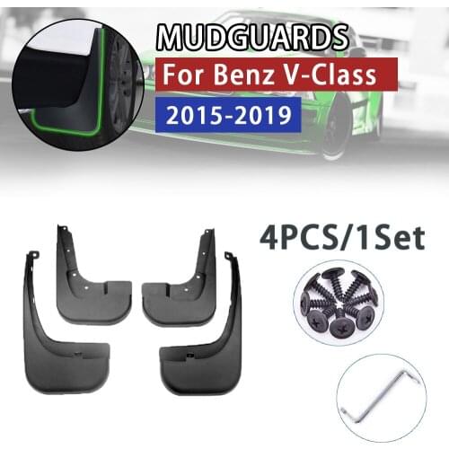 Mudflap for Mercedes Benz V - Class Vito Viano 2015~2019 W447 Fender Mud Guard Splash Flap Mudguards Accessories 2016 2017 2018