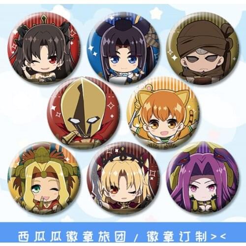 Fate Grand Order fgo Cute 58mm Bagdes gilgamesh Brooch Iron Buttons