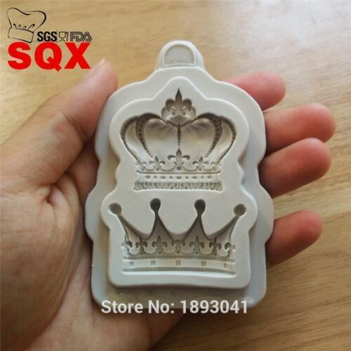 New arrival 2PCS Crown shaped cake molds, silicone mold fondant cake decorating tools, kitchen accessories SQ16262