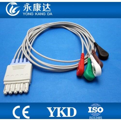 5 leads ECG Trunk patient Cable for medical use