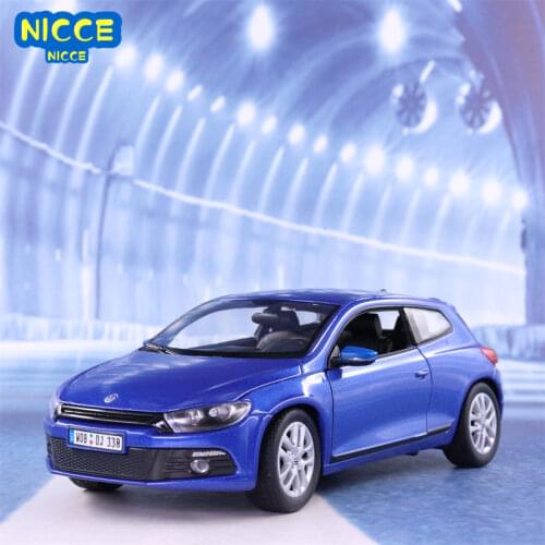Welly Diecast 1:24 Car Volkswagen Scirocco Model Car Classic VW Toy Car Alloy Sport Car Metal Racing Car For Kid Gift Collection
