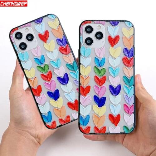 Cartoon Matte Transparent Case For Apple iPhone 11 12 Pro Max mini SE 2020 X XR XS Max 6 6s 7 8 Plus Soft Silicone Frame Cover