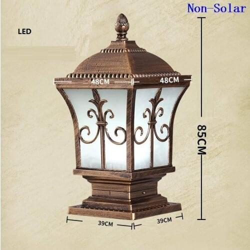 Exterior Tuinlamp Square Lamp Post Led Luminaire Exterieur Terraza Y Jardin Decoracion Outdoor Lighting Garden Landscape Light