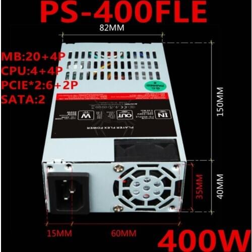New PSU For 1Stplayer HTPC ITX FLEX NAS Small 1U S3 K39 GTX1660 400W Power Supply PS-400FLE