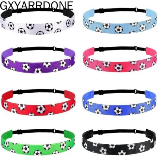 Wholesale Soccer Sports Sweat Ball Headbands Girls Yoga Fitness Women Hair Accessories Bandannas Wide Running Baseball Hairband