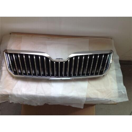 ABS Original authentic car Front Grille Around Trim Racing Grills Trim for Skoda Superb 2013-2015 Car styling