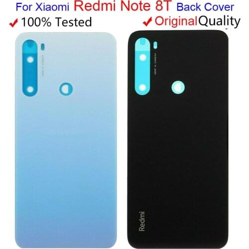 Original NEW For Xiaomi Redmi Note 8T Back Battery Cover Glass Panel 8 T Rear Door Housing Case For Redmi Note 8T Battery Cover