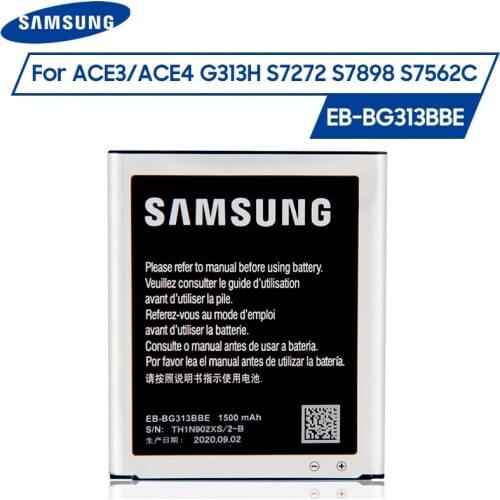 Original Samsung Battery EB-BG313BBE For Samsung Galaxy ACE4 Lite G313H S7272 s7898 S7562C G318H G313m J1 Mini Prime 1500mAh