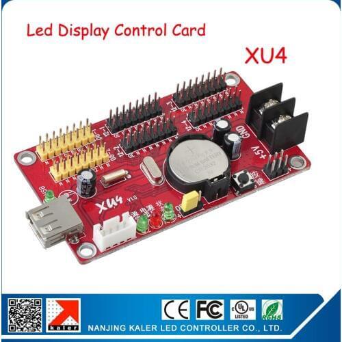 Easy Operate indoor or outdoor LED screen display control card,single,dual & full color USB port controller 64*1024 pixel XU4