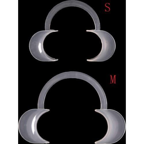 2pcs C Type Autoclavable Dental Teeth Whitening Lip & Cheek Retractor Dentist Mouth Opener Repeat Use